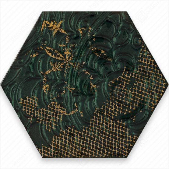 Decor Intense Tone Green Inserto Hex A 19,8 x 17,1