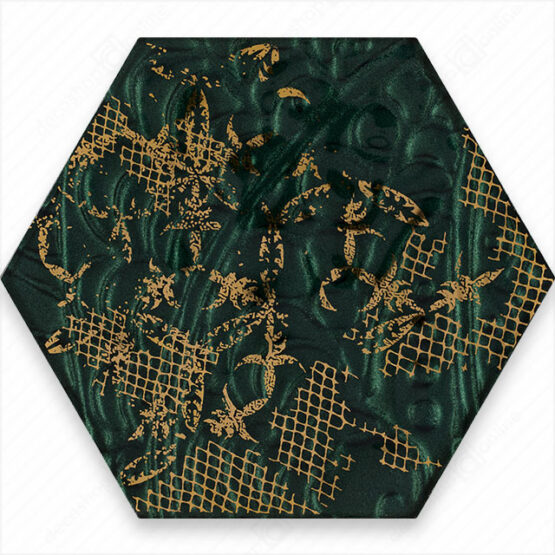 Decor Intense Tone Green Inserto Hex B 19,8 x 17,1
