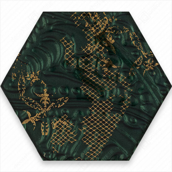 Decor Intense Tone Green Inserto Hex C 19,8 x 17,1